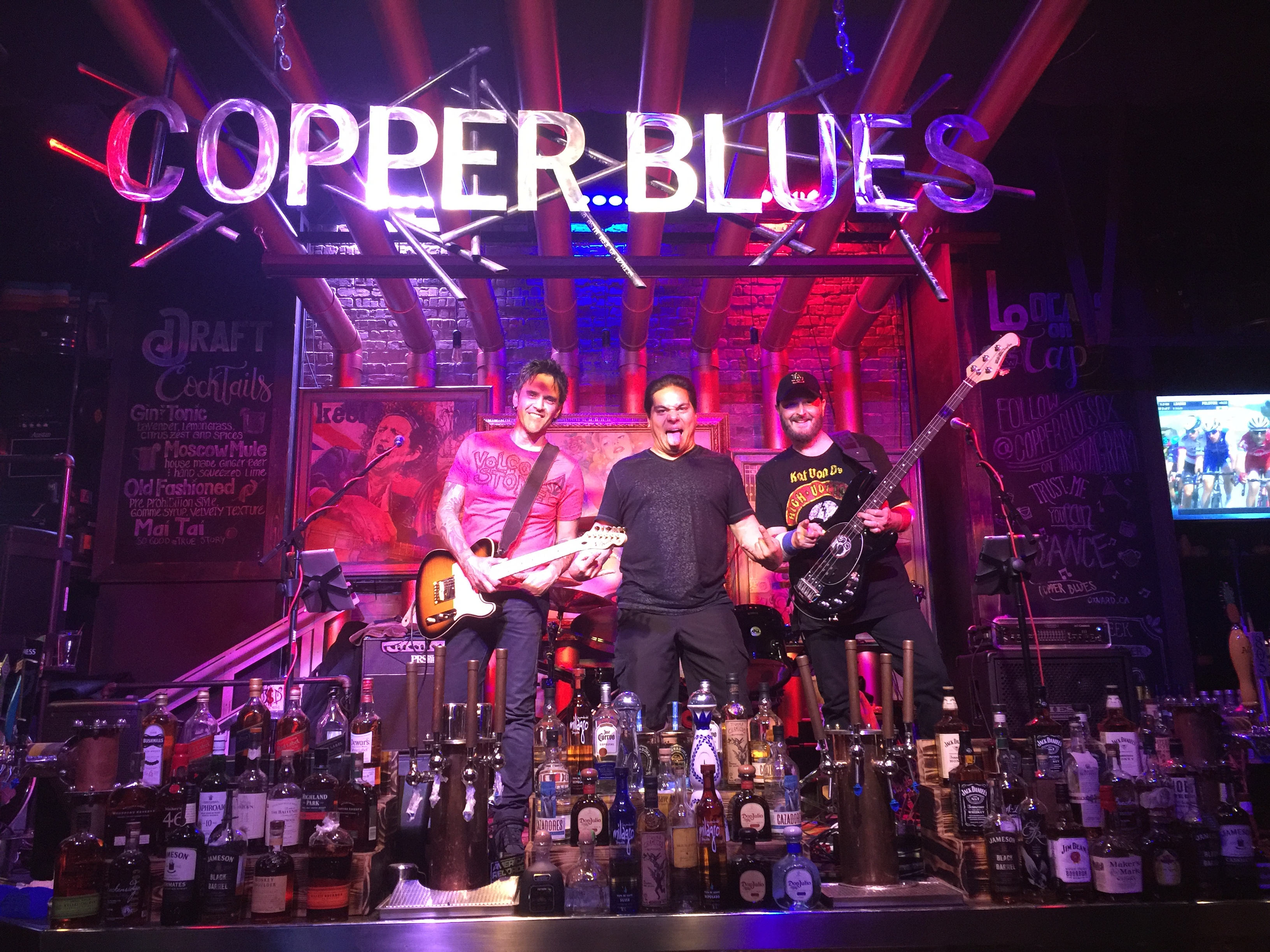 With my Band 3 STRANGE DAZE @ Copper Blues (Oxnard, CA)